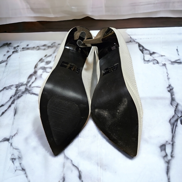 Qupid Black and White Stiletto Heels Size 9 - Picture 5 of 5